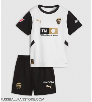 Valencia Replik Heimtrikot Kinder 2024-25 Kurzarm (+ Kurze Hosen)